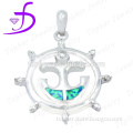 925 sterling silver jewelry Wholesale Opal compass pendant